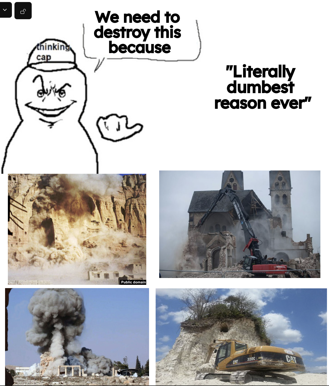 It's so painful in this day and age to see such needless destruction