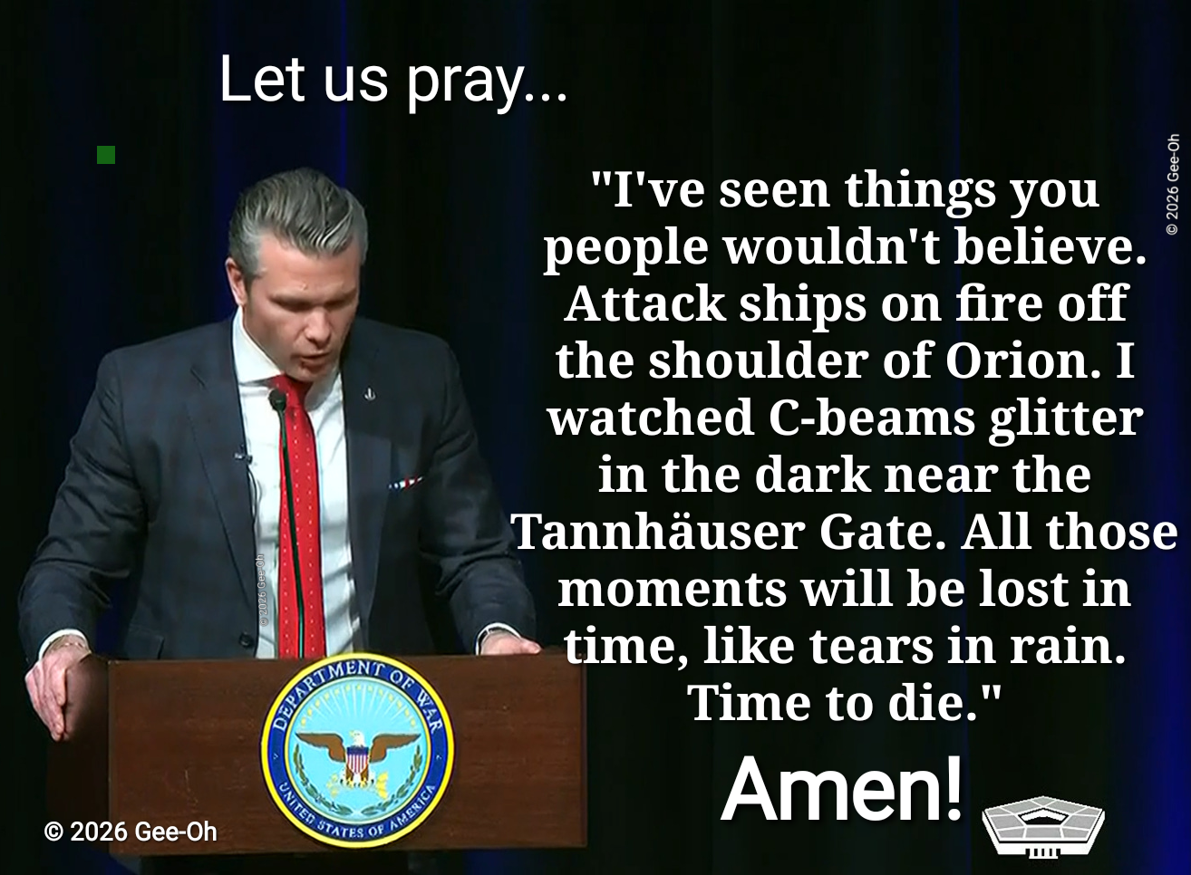 From the Book of Batty: 47:67