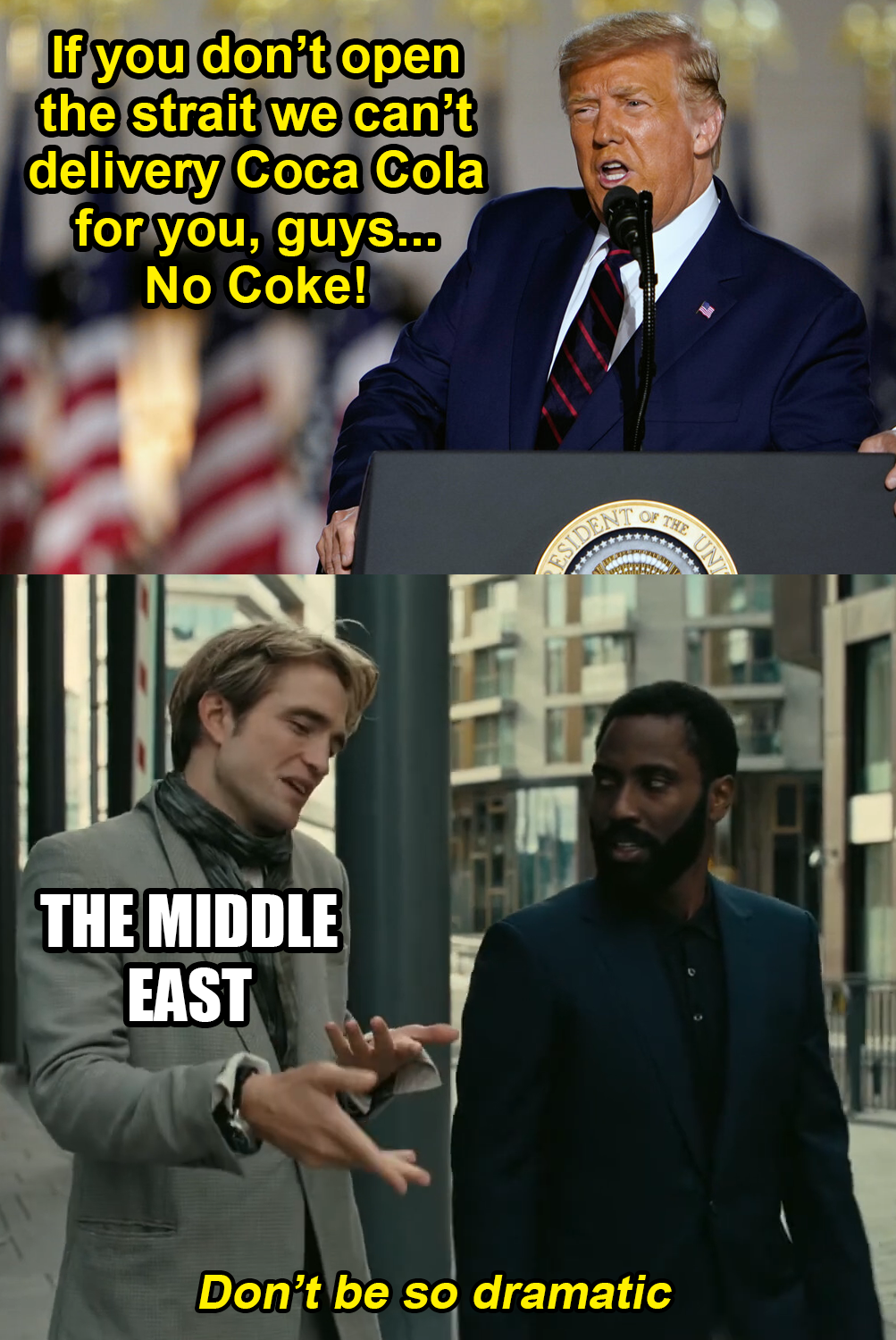 In this heat, brother? Let's not do that...