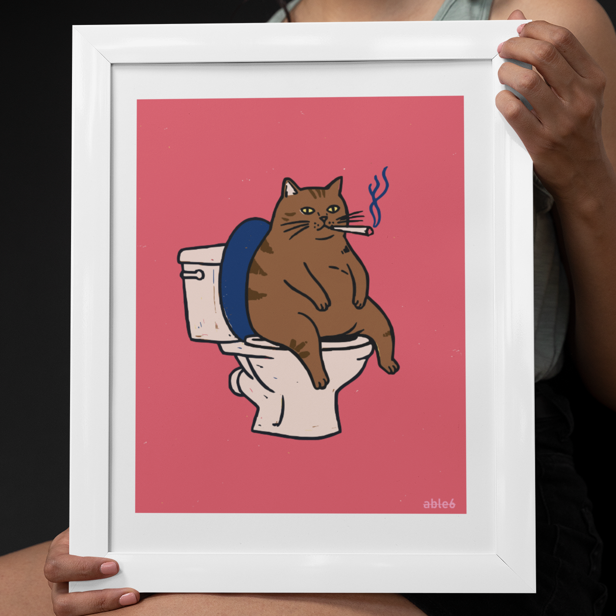 He is the Shittin Kitten. What is he thinking?