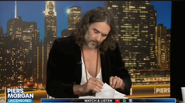 Russell Brand Bible Piers Morgan