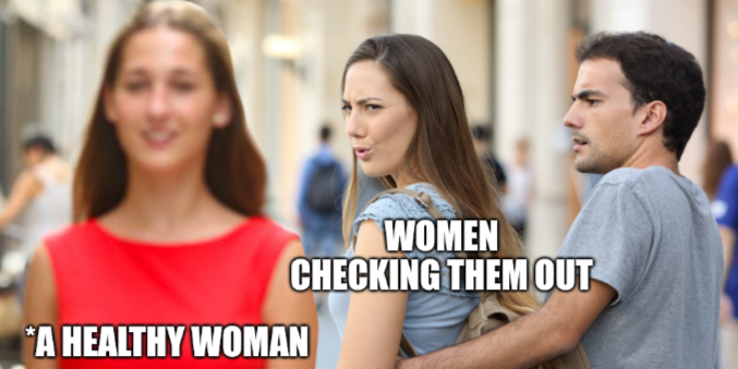 Proceeds to stare aggressively at those tits/ass