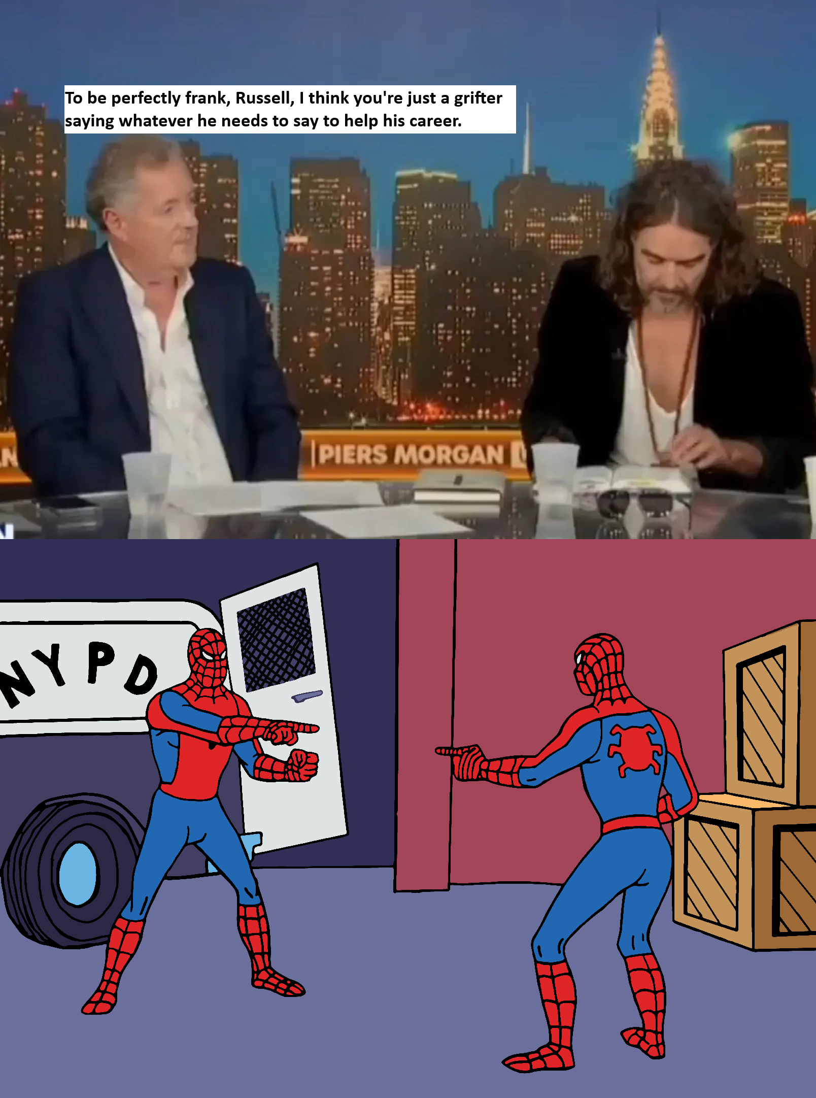 Did you see Piers Morgan wreck Russell Brand last night?