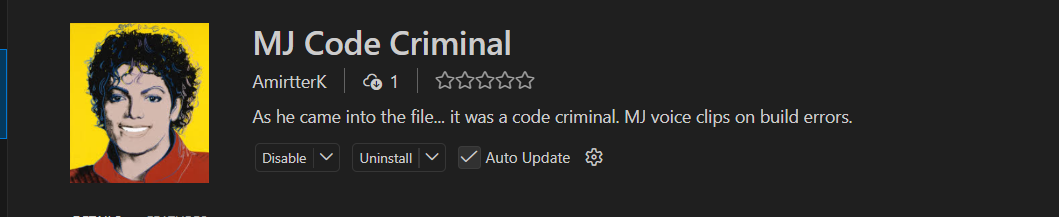 michaelJackonErrorExtention