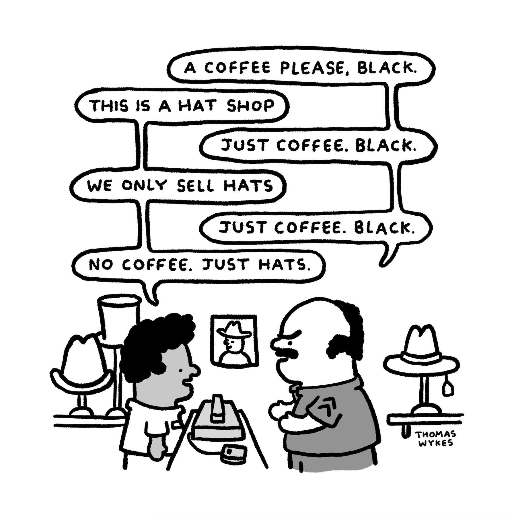 For crying out loud choose your hat and order