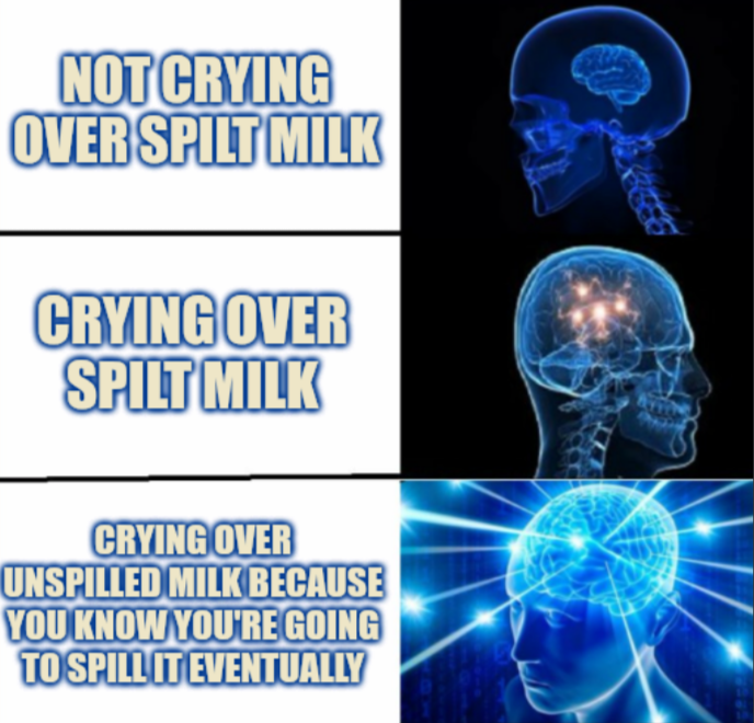 My anxiety is a time traveler.