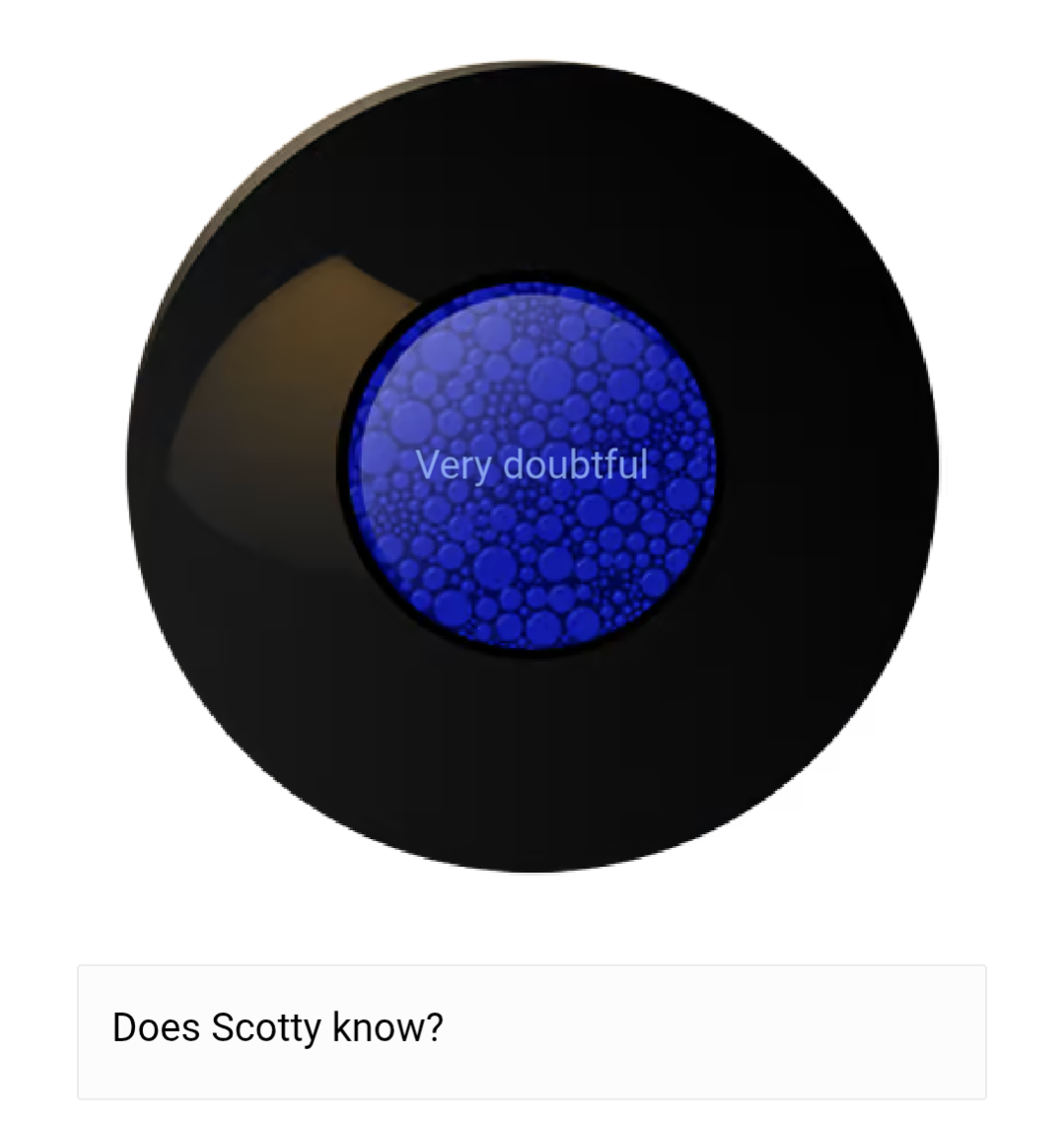 Scotty doesn't know