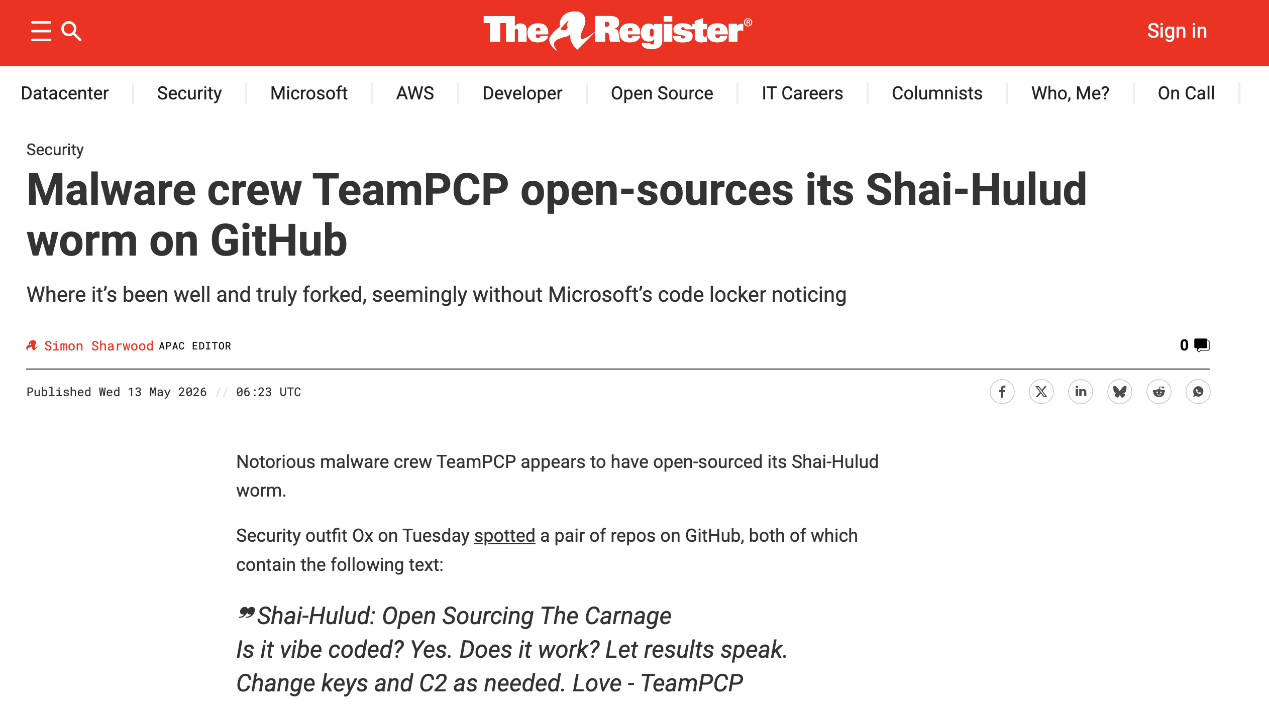 malwareAuthorsVibeCodedTheirViralSoftware