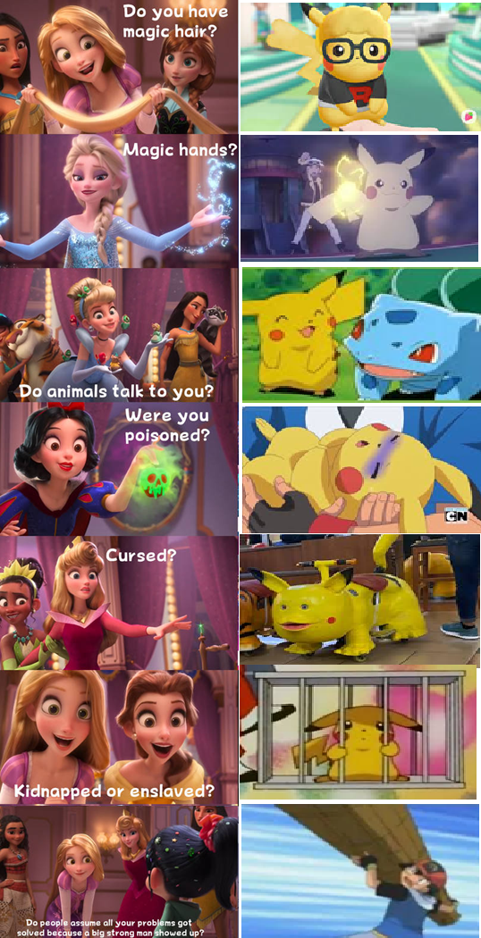 pikachu is a disney princess