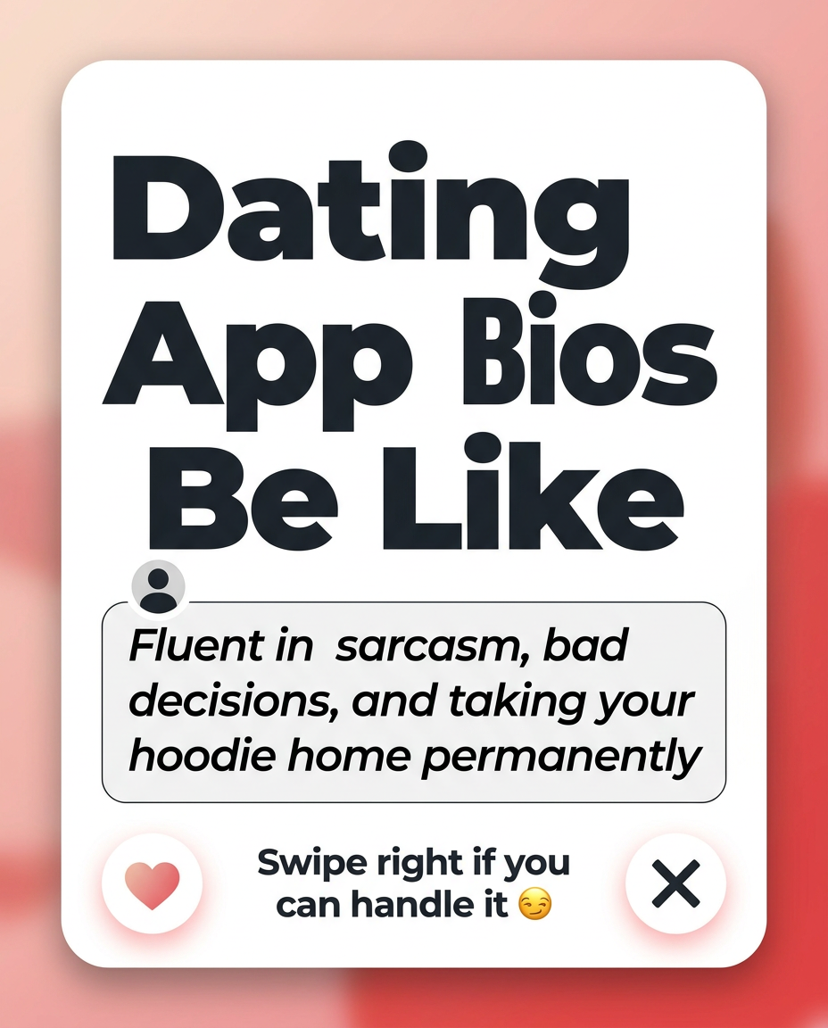 Dating App Bios Be Like