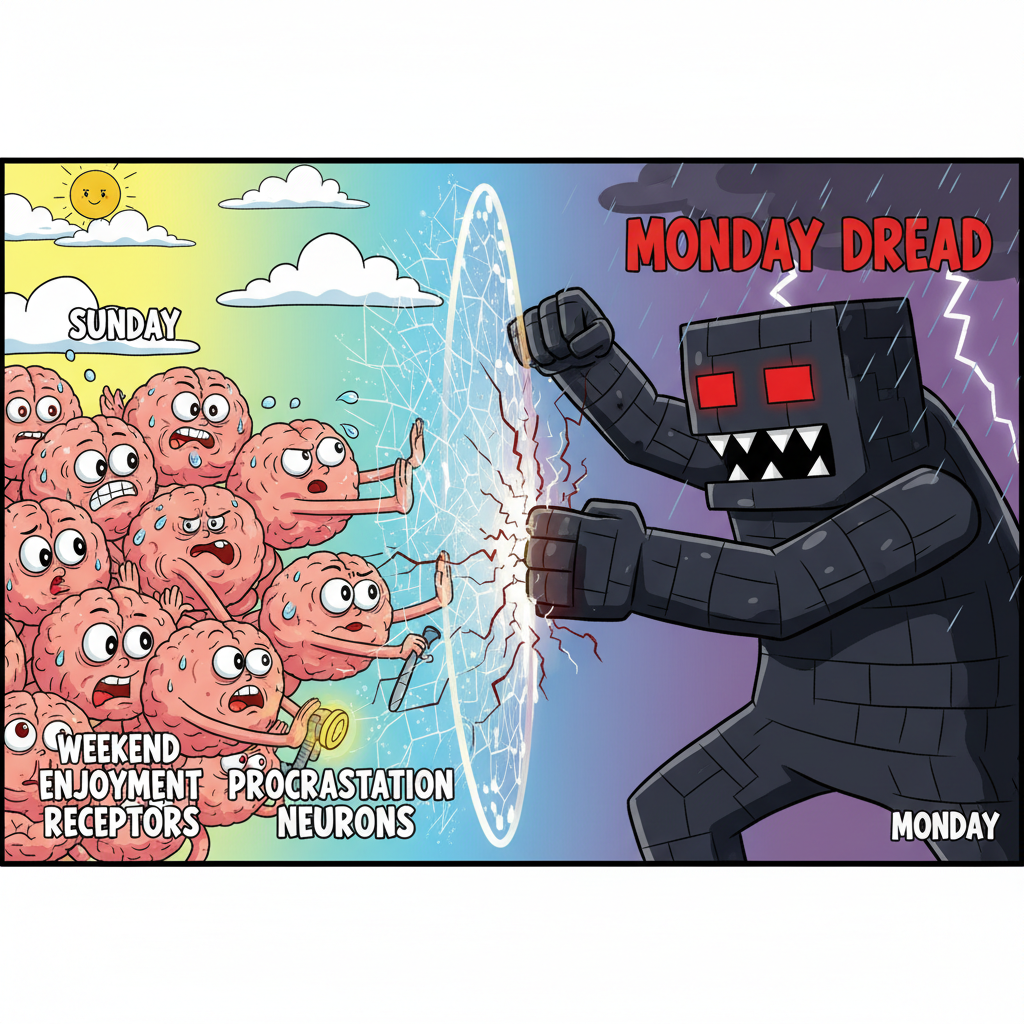 My brain cells actively trying to prevent Monday from spawning