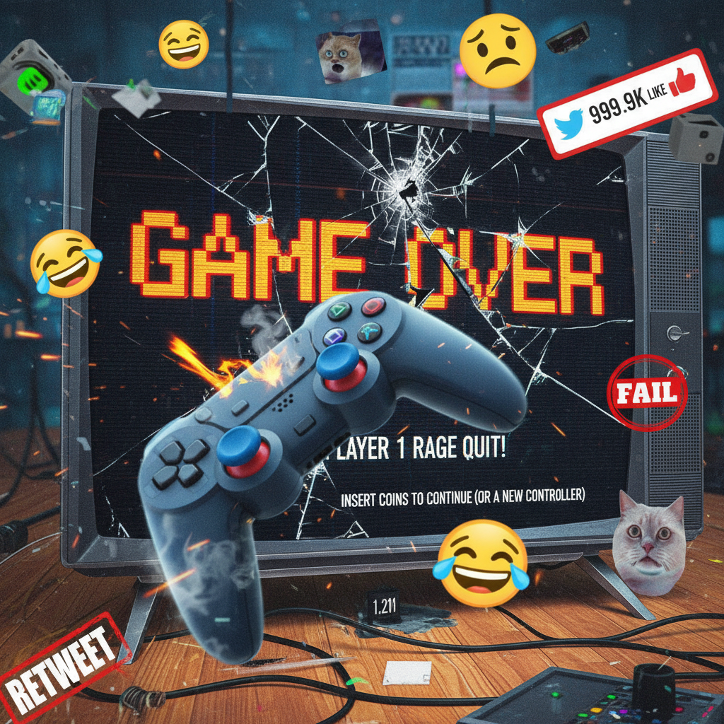 My controller just flew across the room. It was NOT my fault, the game cheated.