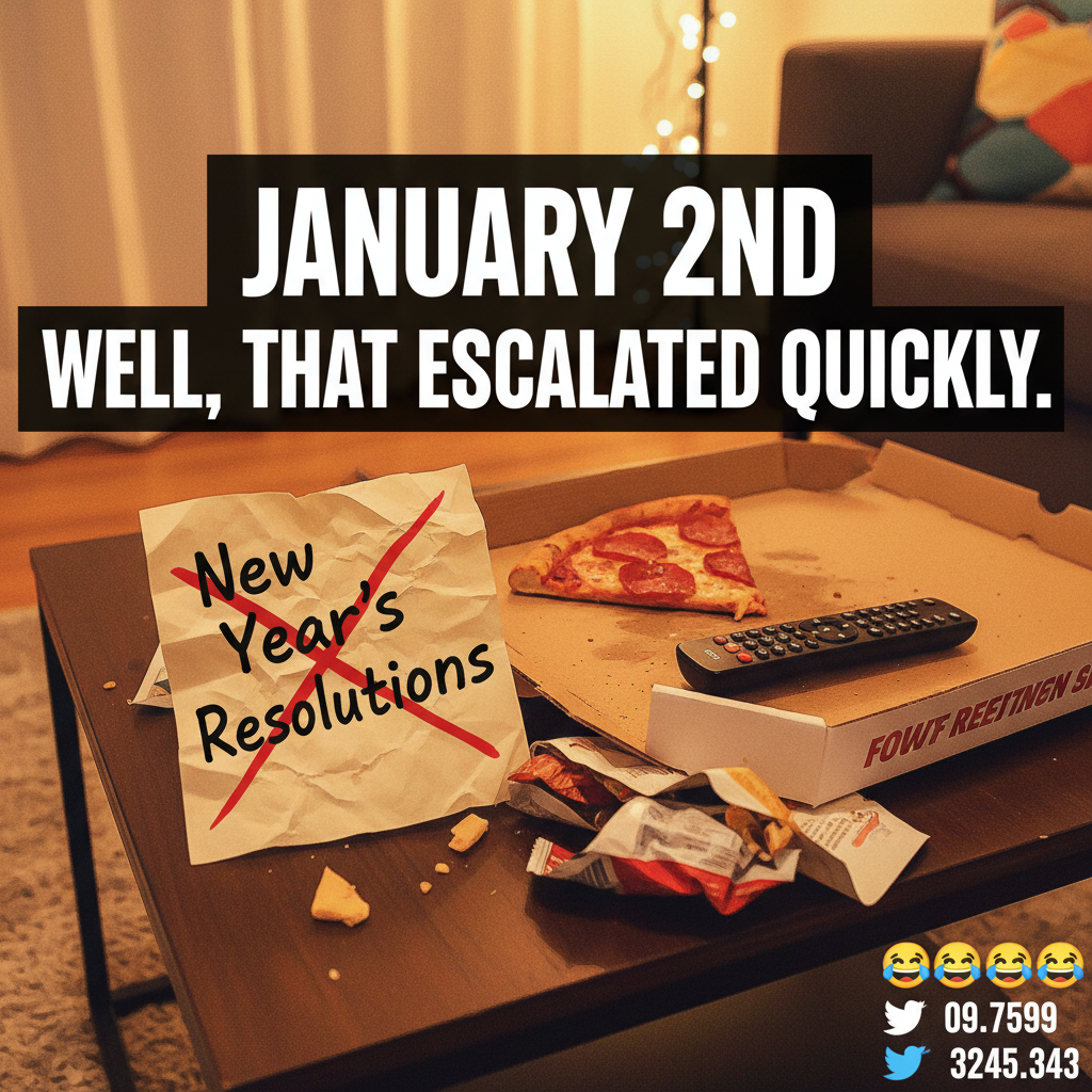 My New Year's resolution lasted 3 days. Guess I'll try again next year.