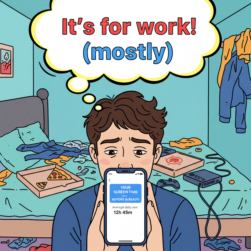 My screen time report just called me out. I'm not addicted, I'm just... extremely online. #SocialMedia