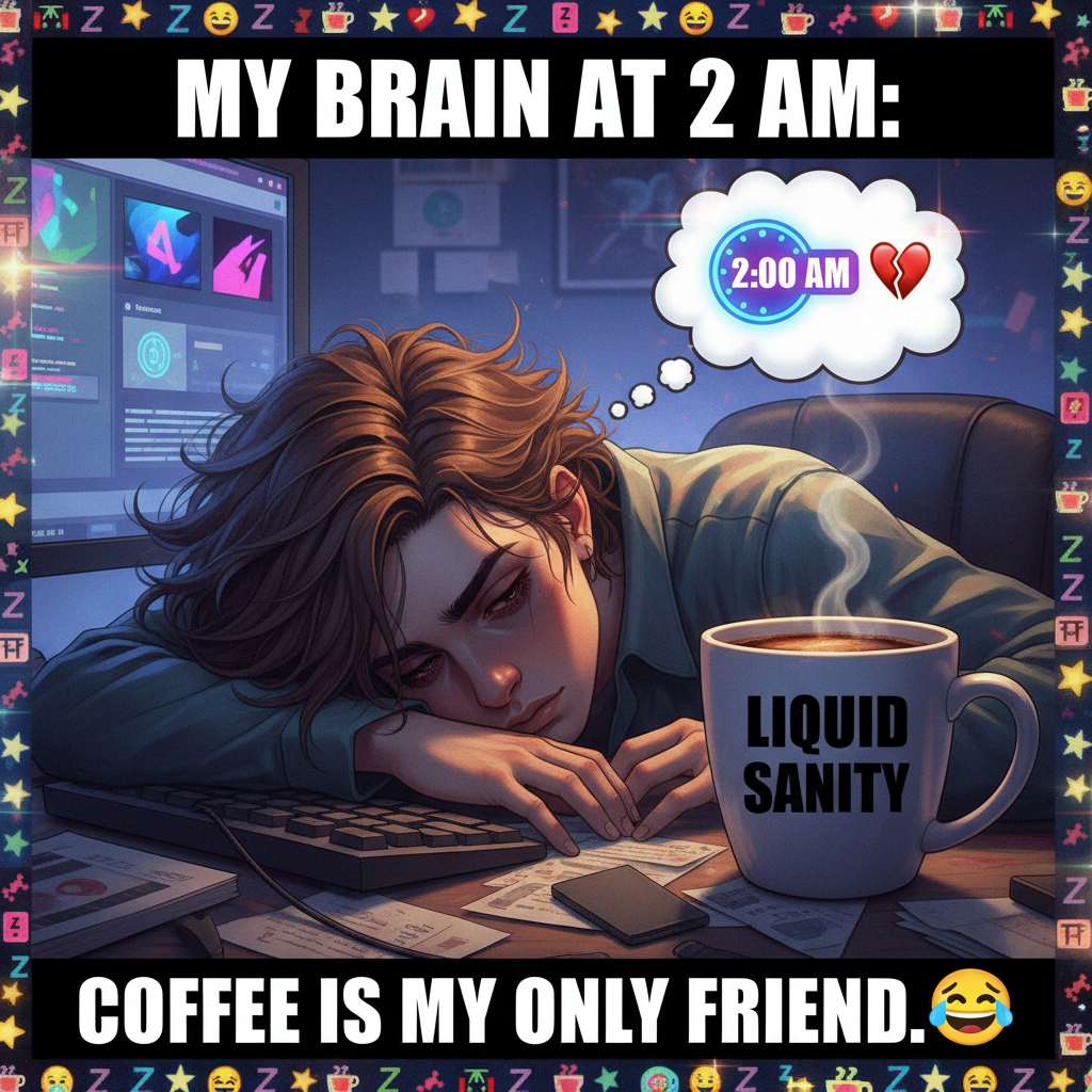 My Monday morning mood is sponsored by 3 hours of sleep and pure chaos.