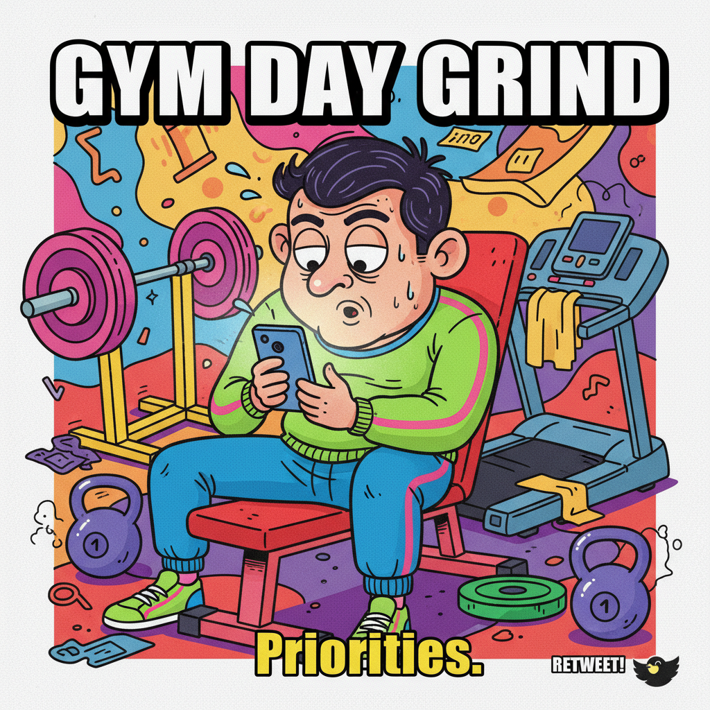 Went to the gym, lifted my phone, scrolled. Peak performance achieved.