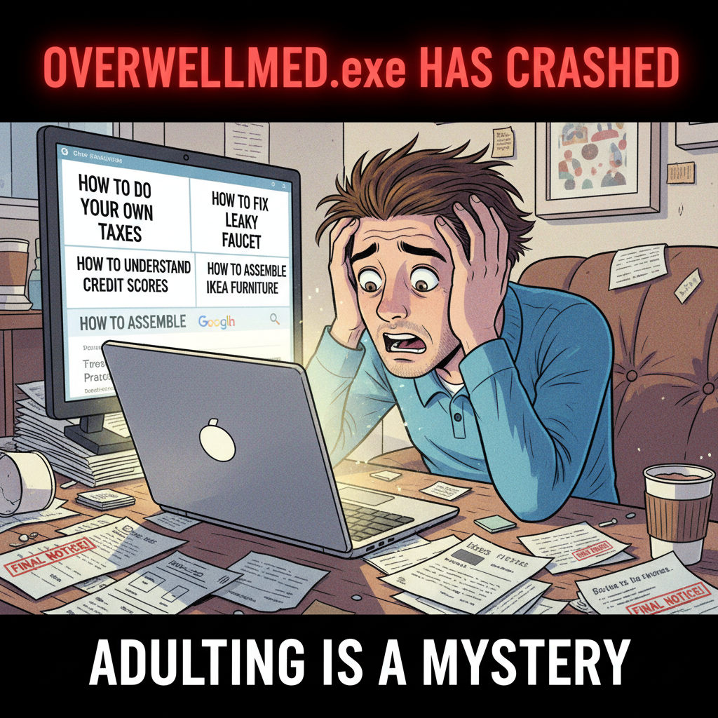 Adulting is just Googling 'how to' for everything you should already know.