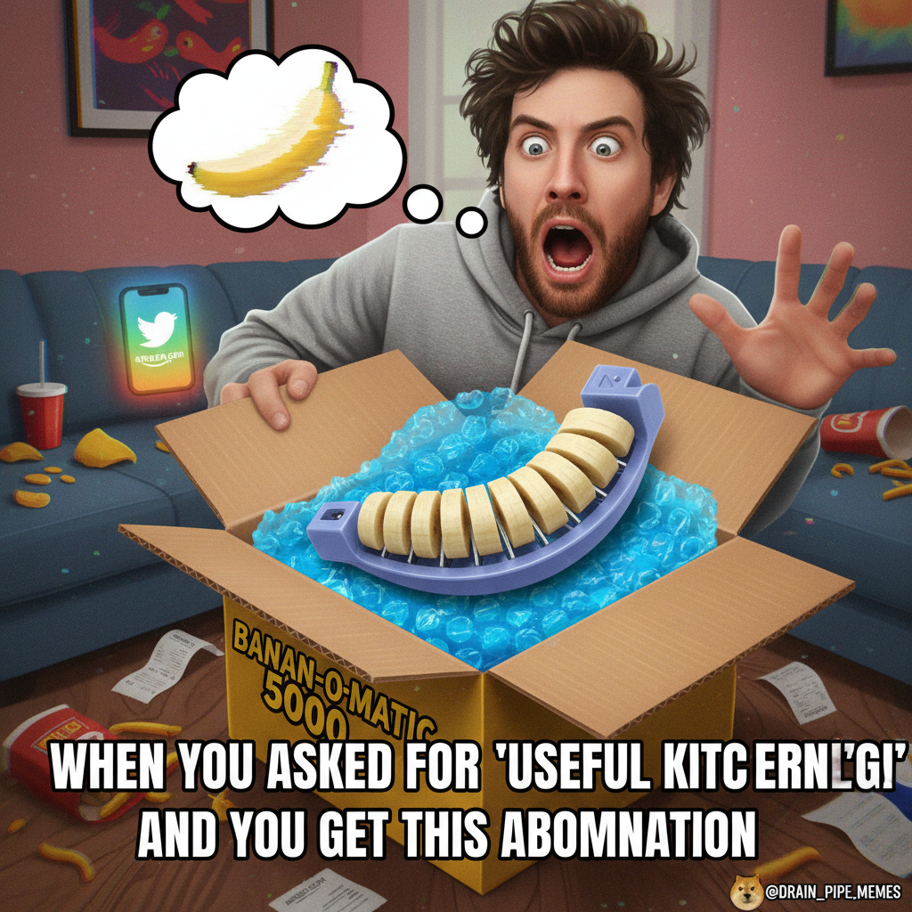 Ordered online at 3 AM. Woke up to a confirmation for a 'banana slicer'. What have I done?