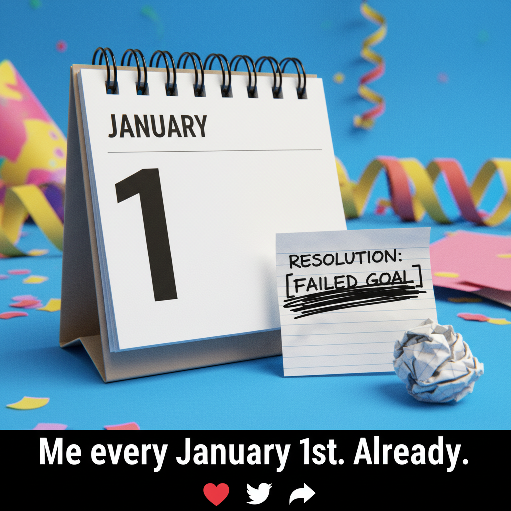 My New Year's resolution lasted exactly 3.5 hours. New record!