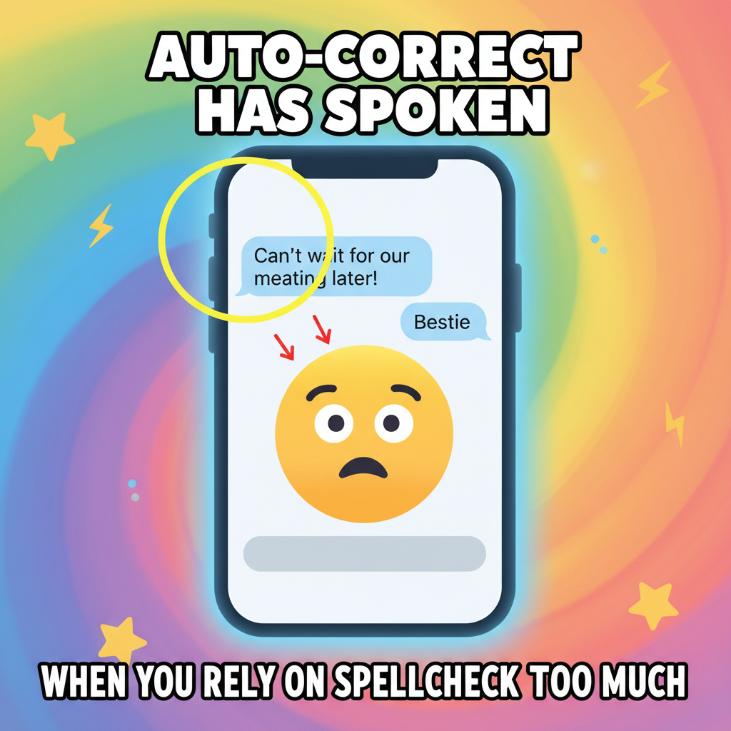 Autocorrect changed 'meeting' to 'meating.' My boss thinks I'm a cannibal. Send prayers.