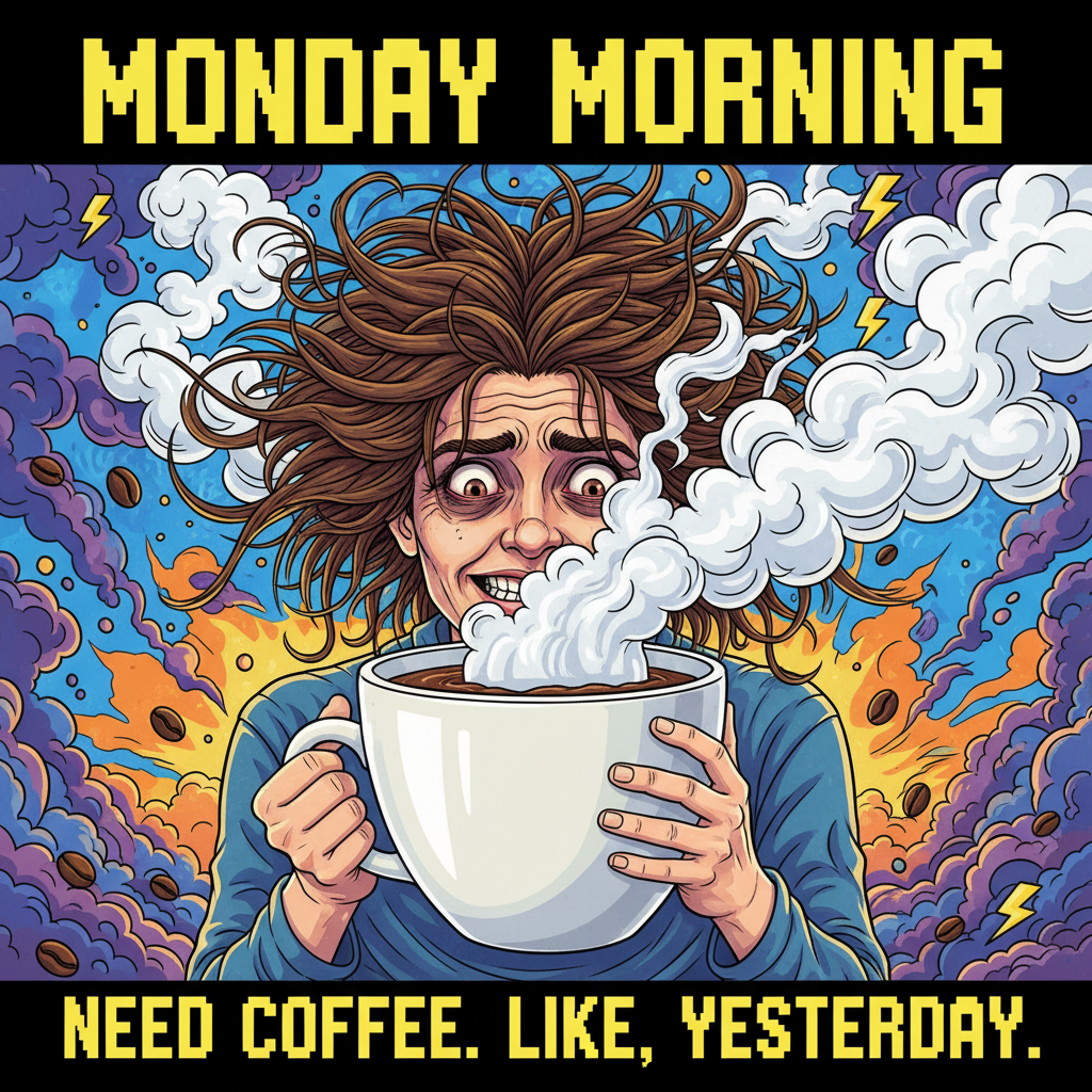 My blood type is coffee. My personality is 'don't talk to me before my second cup.'