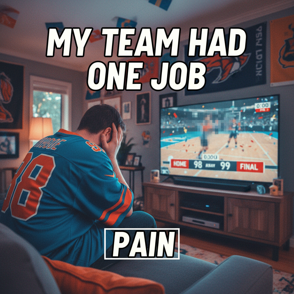 My team lost by 1 point and now I'm questioning all my life choices. It's just a game.