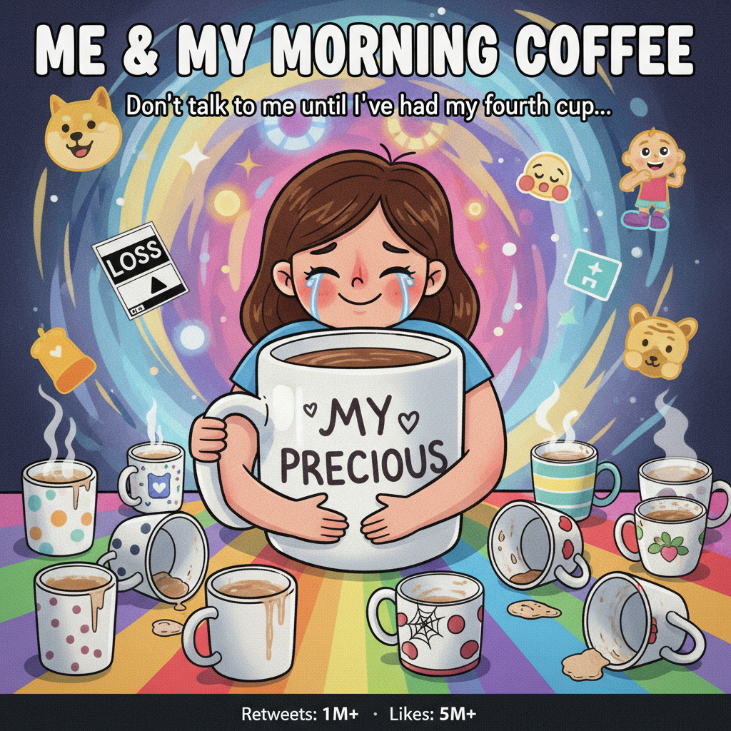 I'm not addicted to coffee, I just have a very serious relationship with my mug.