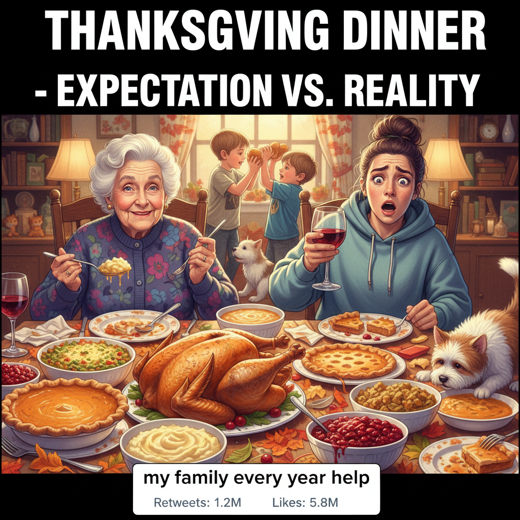 Grandma just asked if my 'internet friends' are coming to Thanksgiving. Send wine.