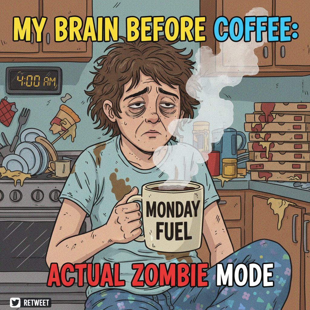 My blood type is coffee. My personality type is 'don't talk to me before my coffee.'