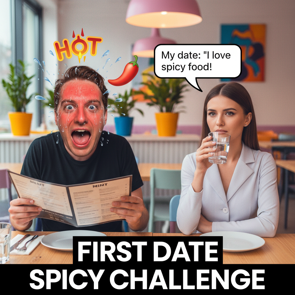 Dating app bio: 'Loves adventure.' First date: 'Can't handle spicy food.' #Disaster