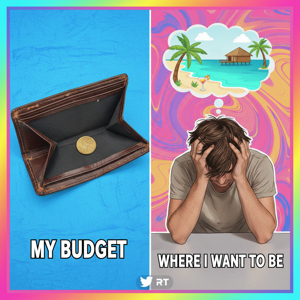 My bank account after paying rent vs. my hopes and dreams. Send help. #AdultingIsHard