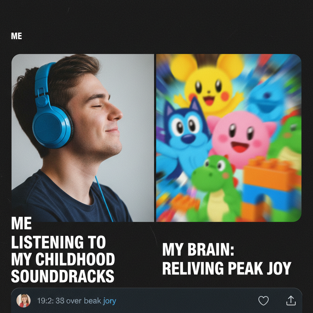 Hearing that one song from your childhood and suddenly you're 8 again. The good old days! ✨