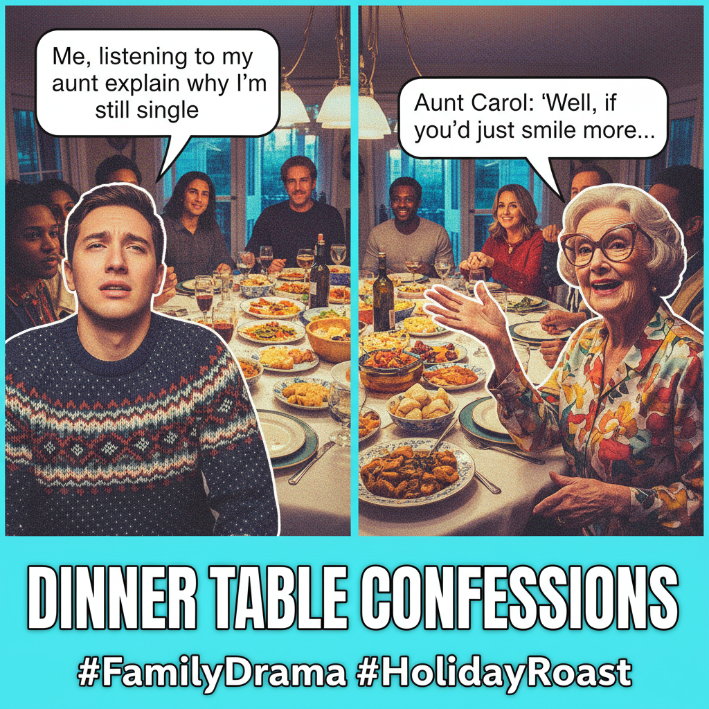 Aunt Carol just asked if I'm 'seeing anyone' for the 5th time. It's only 3 PM. #HolidayChaos