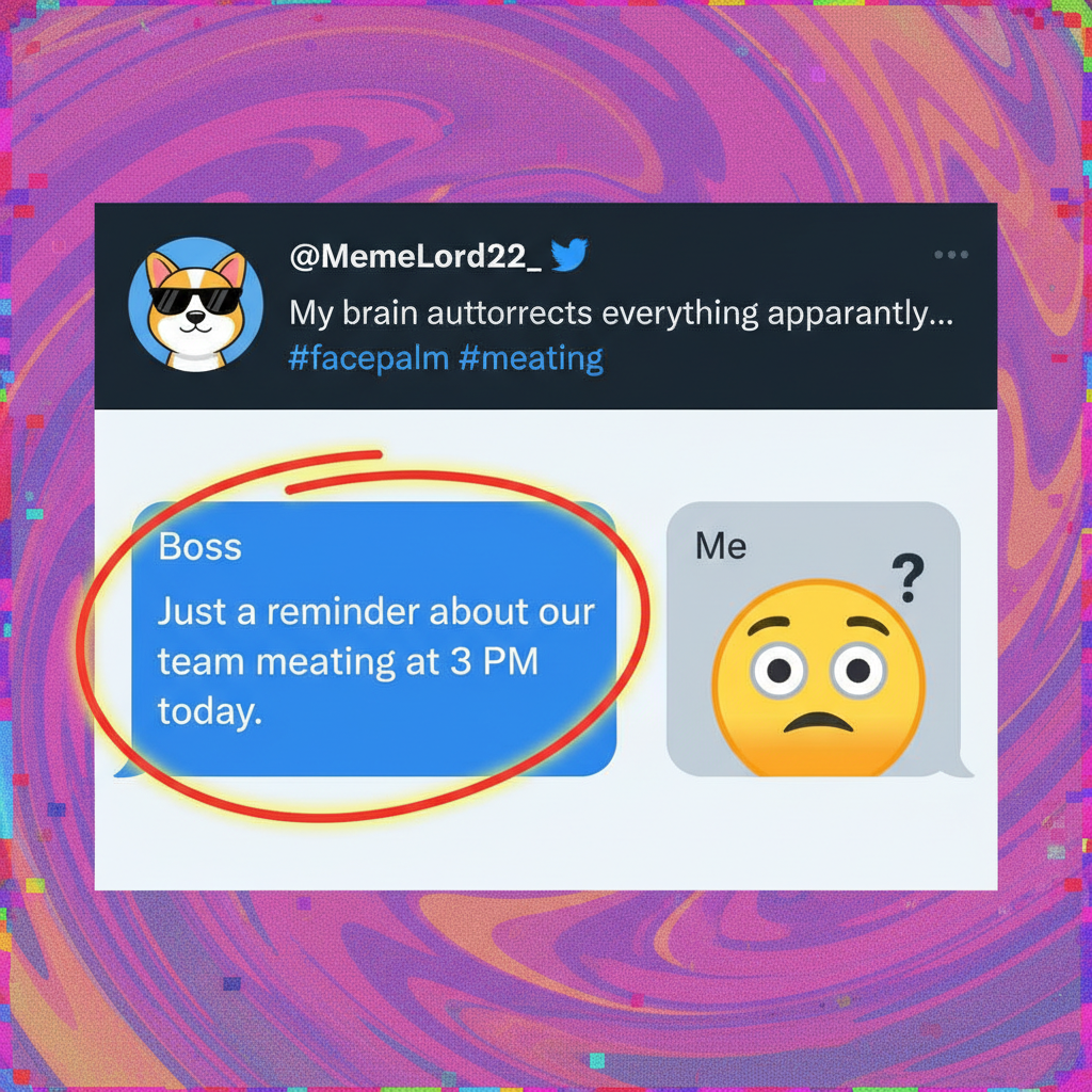 Autocorrect changed 'meeting' to 'meating'. My boss thinks I'm inviting them to a BBQ.