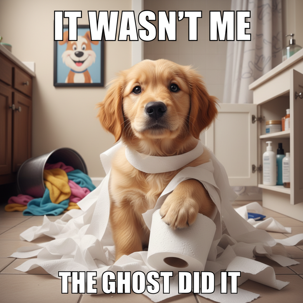 When your pet thinks they're helping with chores but just making more work