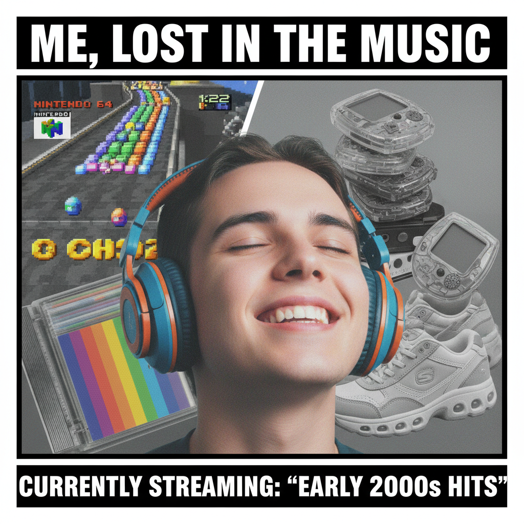 Hearing that one song from my childhood and suddenly I'm 8 years old again, no bills.