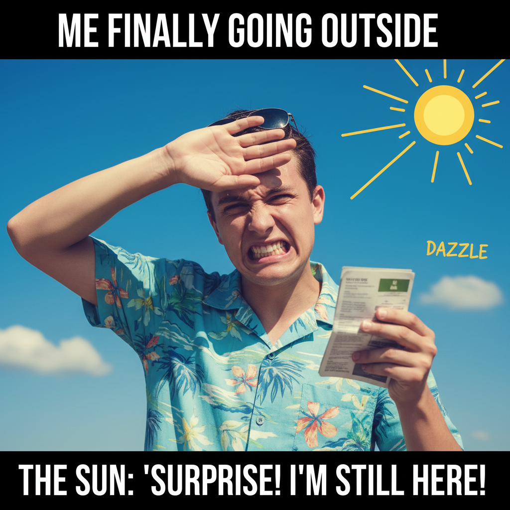 It's 70 degrees, sunny, and I'm still complaining. Peak human condition.