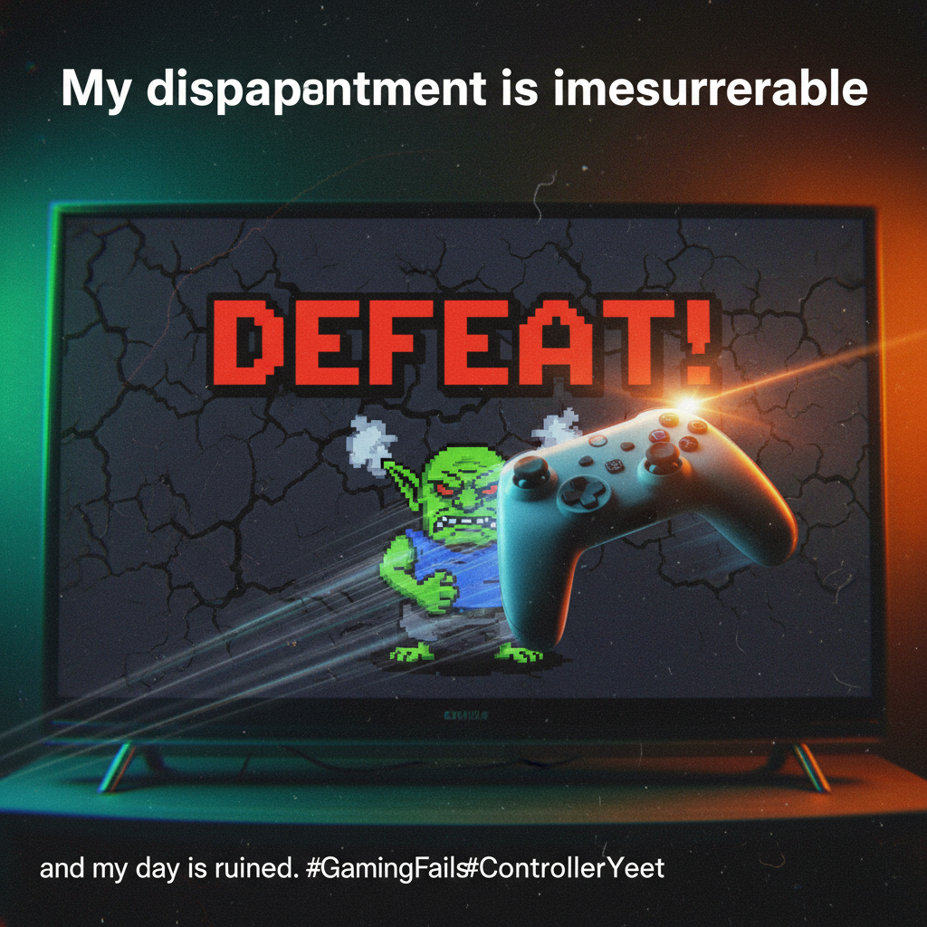 My controller just flew across the room. It wasn't my fault, the game cheated.