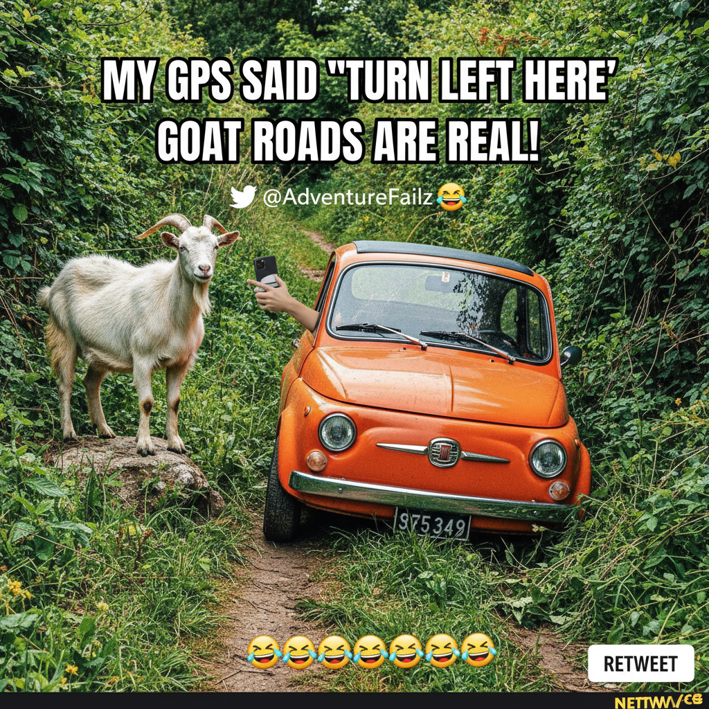 My 'scenic route' ended up being a goat path. Send help & snacks.