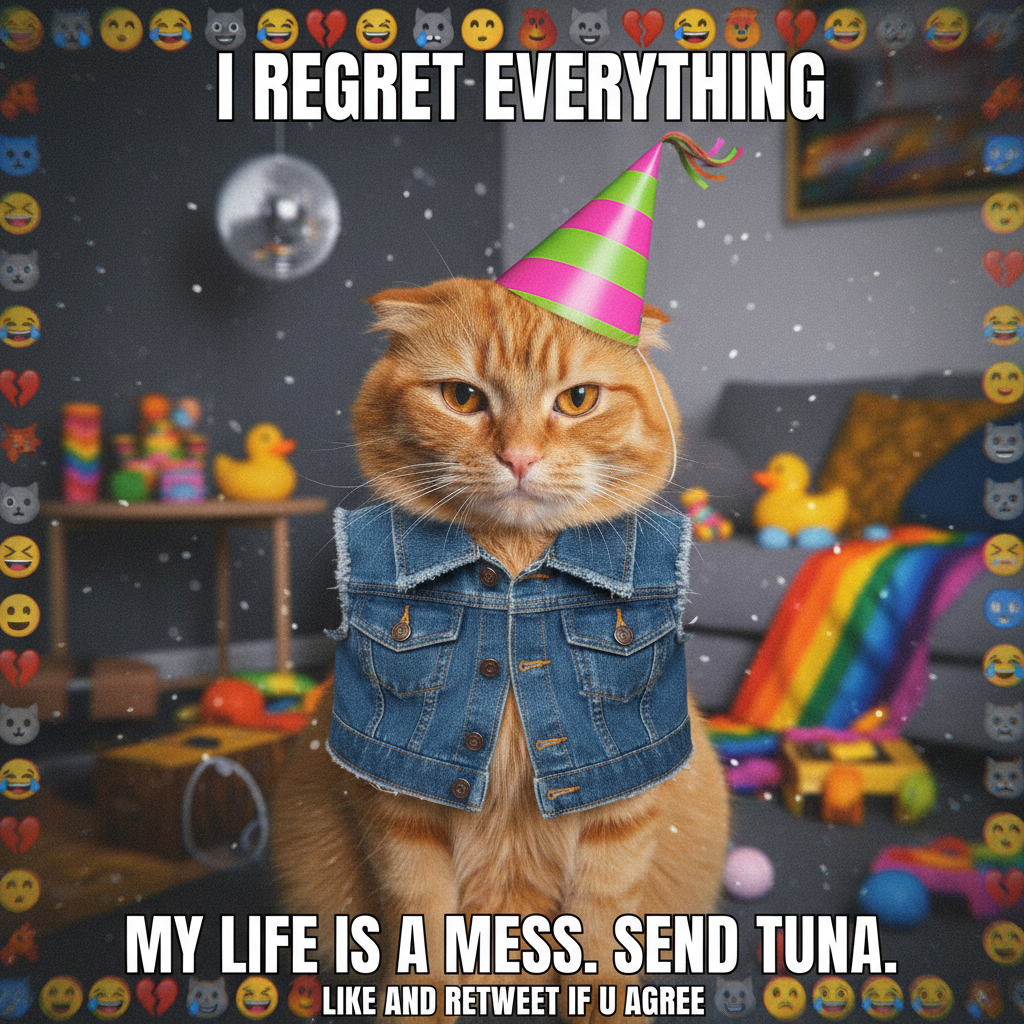 Bought 'one size fits all' online. It fits my cat. My cat is not amused.