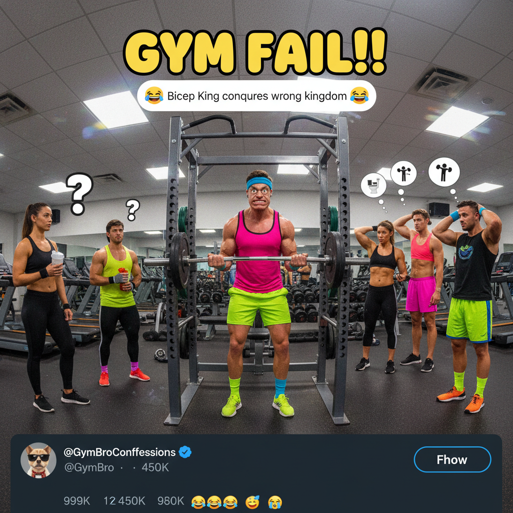 Just saw someone curling in the squat rack. The gym is a wild place.