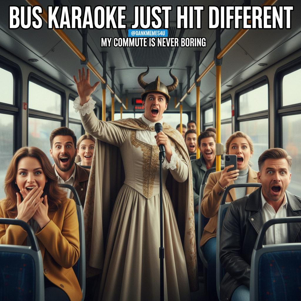 Just witnessed a full-blown opera performance on the bus. Public transport never disappoints.