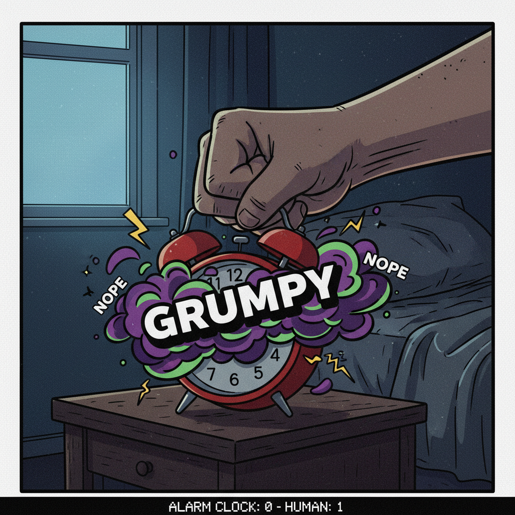 My alarm clock is my arch-nemesis. Every Monday morning, the battle begins anew.