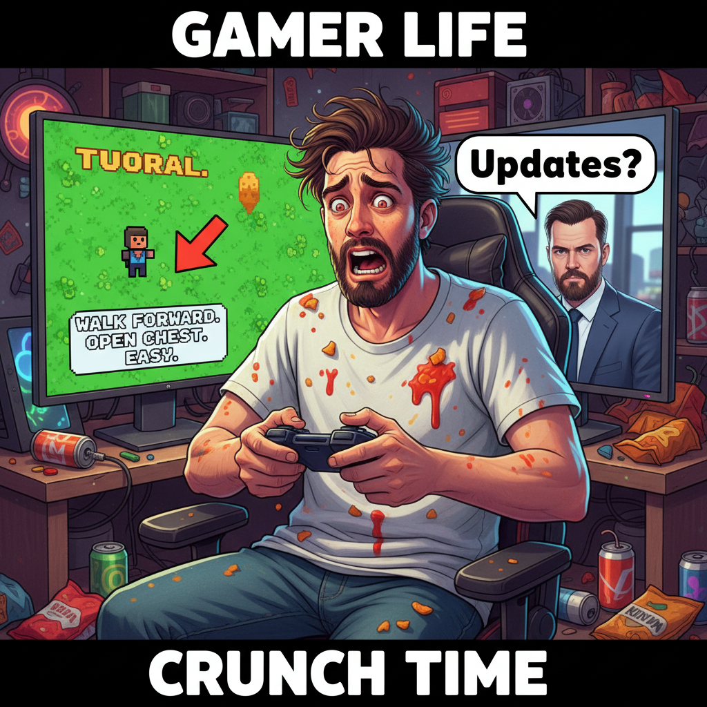 When the boss asks for 'quick' updates and you're still stuck in the tutorial zone