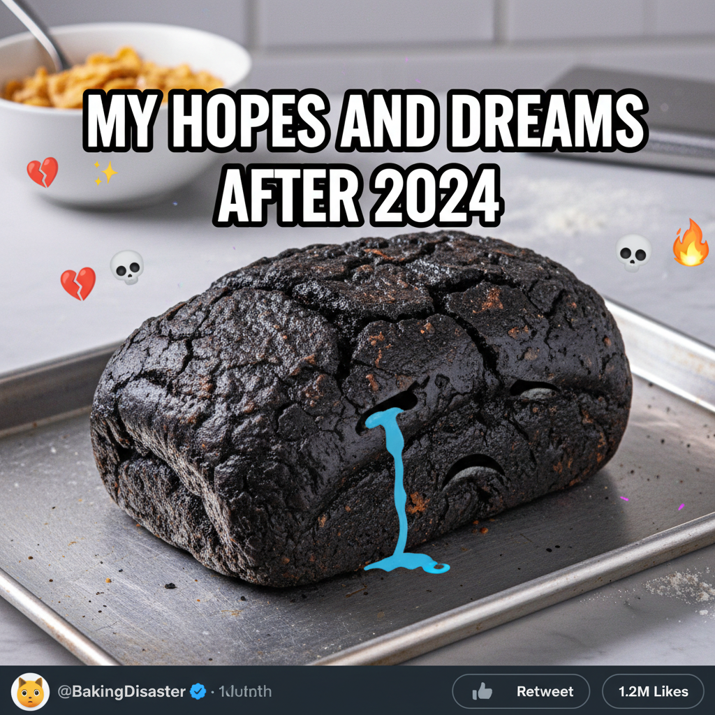 I tried to bake bread. It's now a petrified rock. Send help.