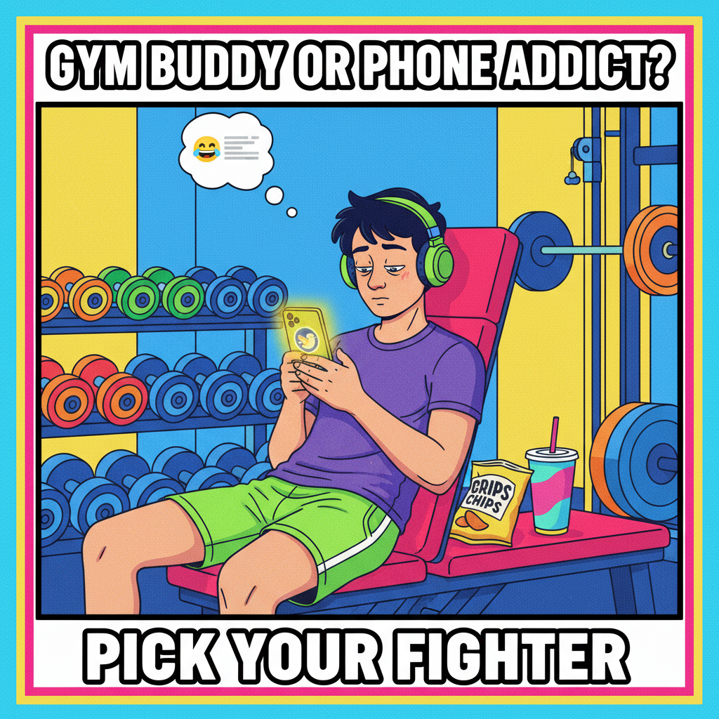 Came to the gym to lift weights, ended up lifting my phone to scroll. Same thing, right?