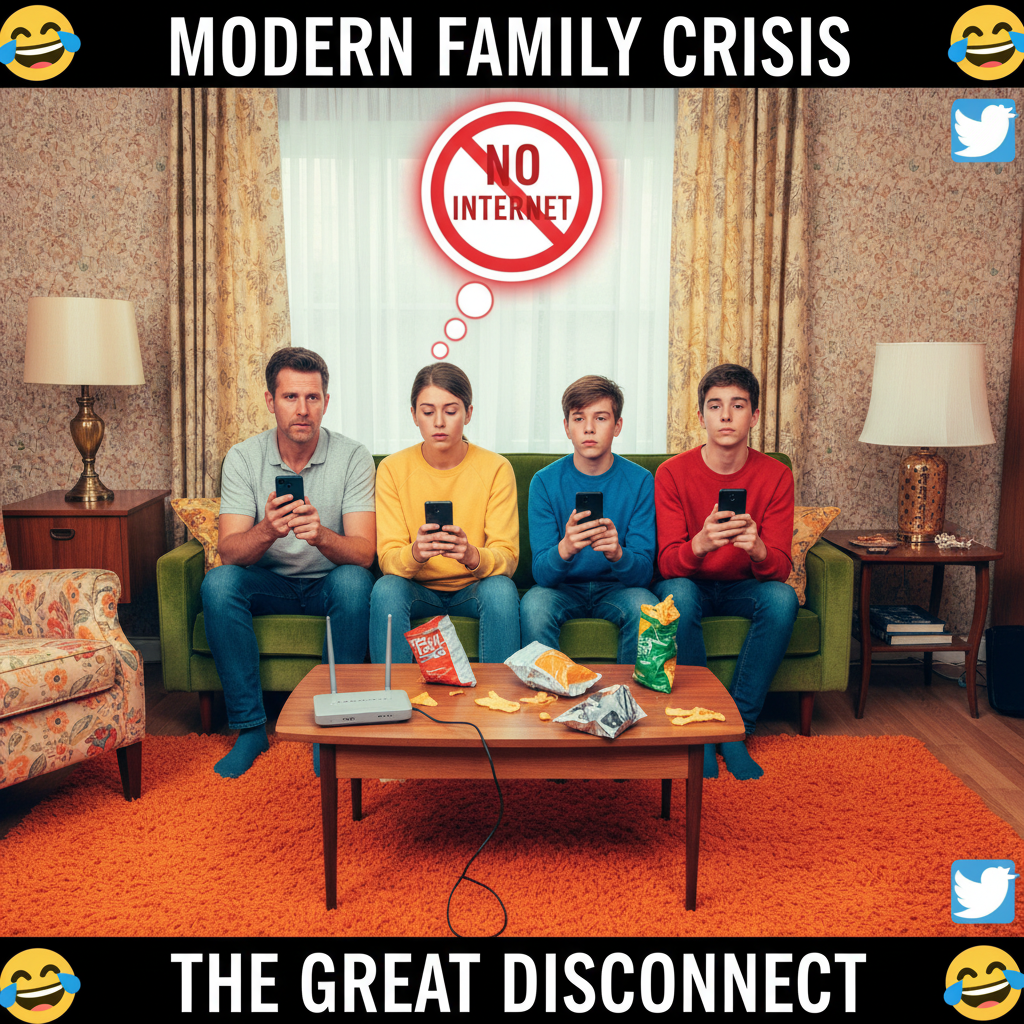 The wifi went down. I've seen my family's faces for the first time in years. Send help.