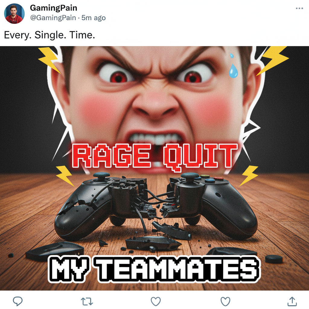 My controller just flew across the room. It wasn't my fault, the game cheated!