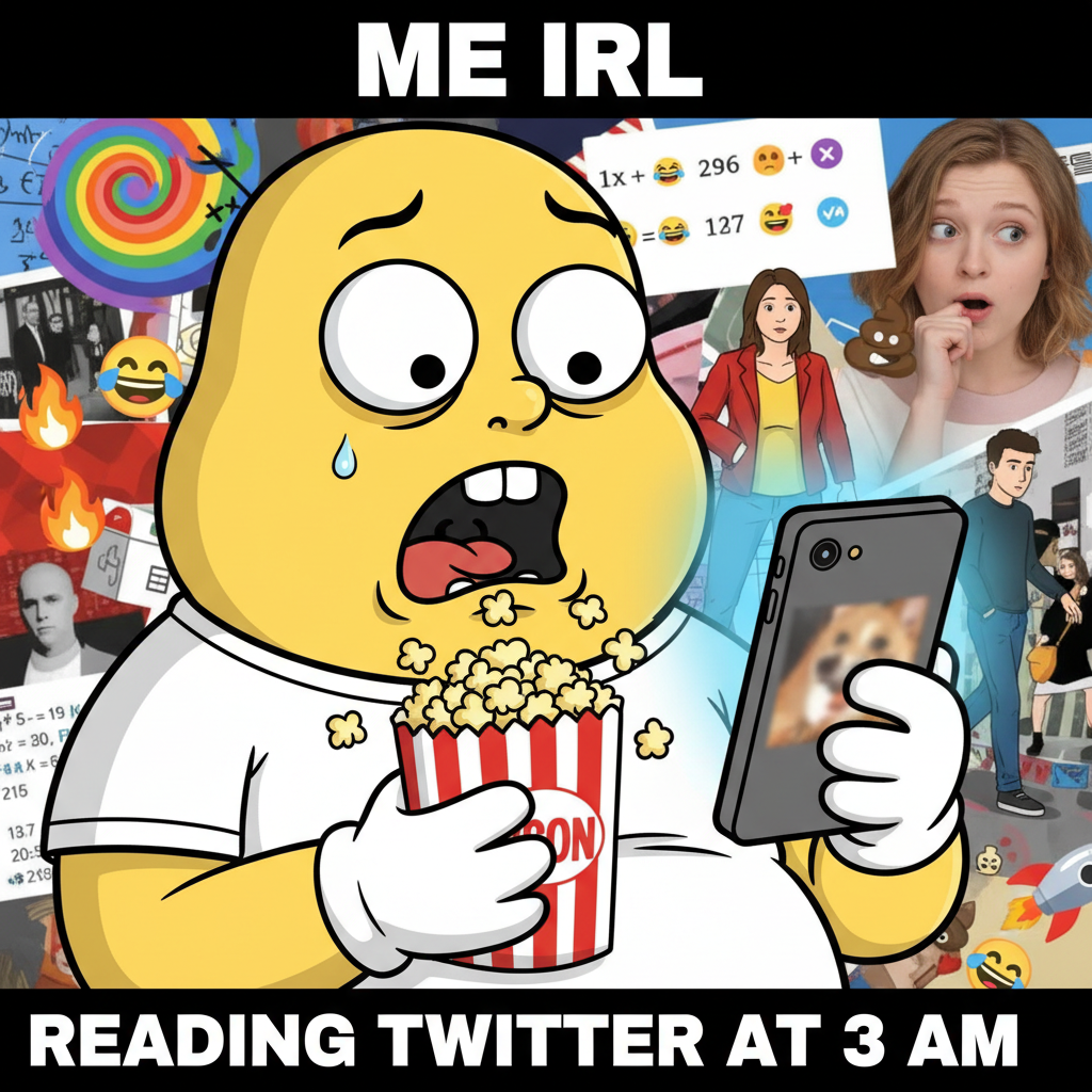 Me watching that celeb drama unfold like I'm personally involved. *grabs popcorn*