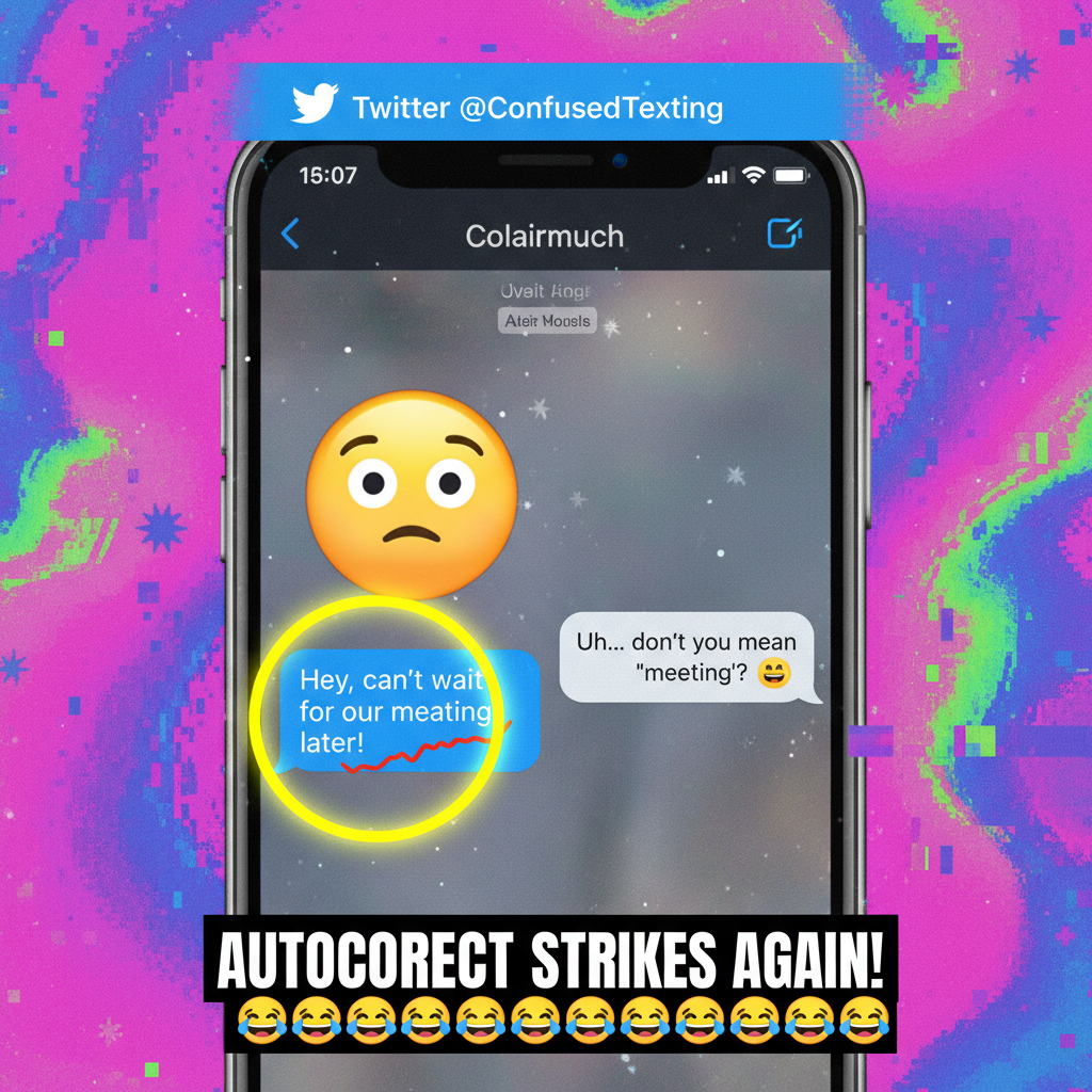 Autocorrect changed 'meeting' to 'meating'. My boss is now very confused.